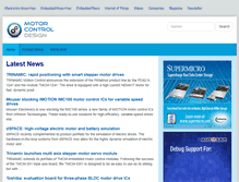 Tablet Screenshot of motor-control-design.com